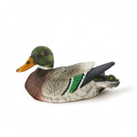 Duck Ornament with Feather Texture Decorative Mallard Duck Figure Decoy Charming Figure Statue for Courtyard
