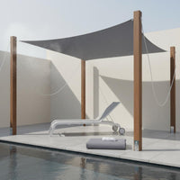 Sail Block Sail Reinforced Edges Waterproof Canopy for Swimming Pool, Garden, Camping