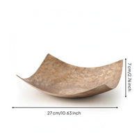Hammered Tray Handcrafted Aluminum Tray Elegant Decorative Bowl for Living Room