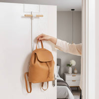 Backpack Hanger Rack over the Door 2-Tier Rack Easy Assembly Clothes and Bag Hanging Organizer for Students, Entryway, Closet