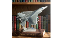 Fighter Jet Model Alloy Model with Stand Detachable Toy for Collectors History Buffs