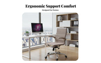 Ergonomic Mesh Chair with Headrest Adjustable Support Highspine rotate Chair Quiet Rolling Casters Office Furniture for Study Room, Workstation