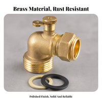 Adjustable Water Regulation Regulator 90 Degree Garden Hose Elbow L-Shaped Brass Hose Elbow Connector