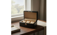 Watch Collection Display Case Wooden Frame Carbon Fiber Watch Case Individual Organizer Perfect Gift Dirt-Resistant-Resistant