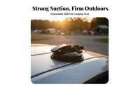 Drilltool-Tool-Less Lever-Activated Suction Cup with Dloop Multi-Purpose Vacuum Mount Quick Release Fastening Hardware Weather-Resistant for Campers, Outdoor Enthusiasts, Car Owners, Camfastening Pegg, Road Trips, Boating