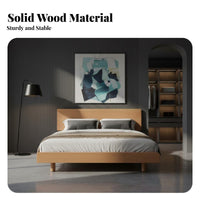 Illuminated Floating Bed Frame Nordic design Floating lighted Bed Frame No Box foundation Needed Bedroom Furniture for Homeowners, Guest Room, Apartment, Home