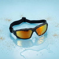 Water Sports Sunglasses Foam Seal Goggles Style Sunglasses Eyewear Mirrored Lenses Close Fitting
