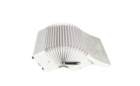 Piano Accordion Pearlescent Accordion with Straps Portable Musical Instrument for Students, Stage