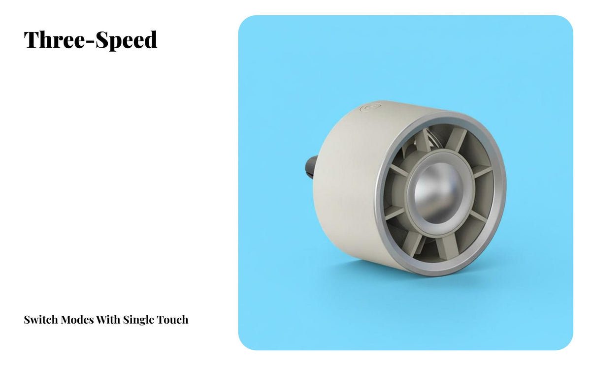 Car Air Vent Fan Strong Wind Car Fan Compatible for Truckers, Drivers, Truck, Desk, Office