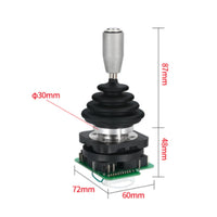 Self-Resetting 4NO Industrial Joystick Silver Alloy Contacts 4 Position Momentary Joystick Switch Oil Resistant Elastic Return Joy Stick Long Service Life for Engineers, Technicians, Automation Equipment