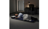 Padded Sleeping Mat with Pillow Waterproof Foldable Sleeping Mat Portable Roll up Mattress Thick for Campers, Guests, Stretching, Office