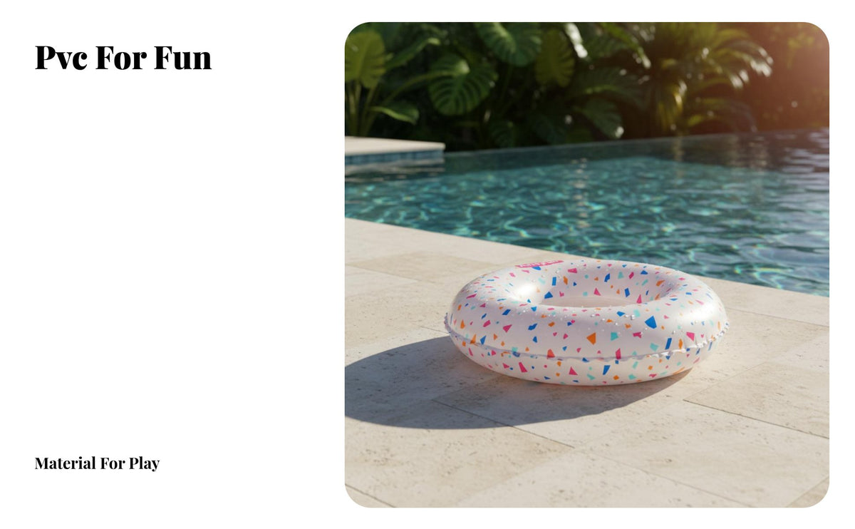 Inflatable Swim Donut PVC Patterned Pool Tube Colorful Pattern Inflatable Pool Tube for Teens, Adults, Beach, Vacation, Lake
