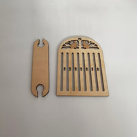 Backstrap Loom Handheld Weaving Loom Kit Weaving Kit with Shuttle Versatile Long-Lasting for Crafters, Home DIY, Travel