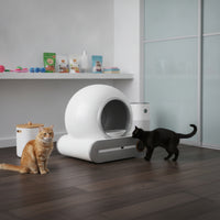 Self-Cleaning Litter Box with App Covered Smart Litter Box for Multi-Cat Households, Apartment, Living Room