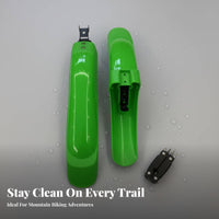 2 Pieces Adjustable Mountain Bike Mudguard Extendable Design Front Rear Bike Fenders Telescopic Cycle Spray Guard Long-Lasting