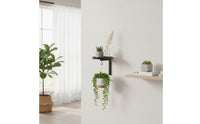 Wall Plant Shelf with Hook Indoor Metal Plant Bracket with Shelf Hanging Planter Bracket Modern Easy to Install