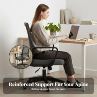 Adjustable Height Ergonomic Highspine support Chair Support Computer Seat 360-Degree pivot Office Furniture Reclining spinerest for Remote Workers, Students, Adults, Study Room, Workstation, Gaming Setup