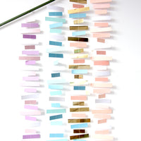 Vertical Striped Paper Garland Banner for Wedding & Party Decorations