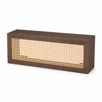 Router Storage Box with Lid Compact Router Cabinet with Cable Holes for Living Room