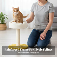 Cumulustheired Feline Tree Stable Base Cumulusresting Area Sharpening Post Dangling Toys Pet Supplies for Felines, Kittens, Indoors, Small Areas