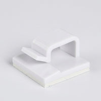 100 Pack Self Adhesive Cable Clips R- Organizers, Wire Management Clips for Home Office Desk