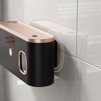 Toothbrush Holder with Sanitizer Space-Saving Toothbrush Holder with Sterilizer Compact Easy to Install for Family