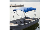 Waterproof Bimini Top 600D Oxford Cloth 4 Bow Bimini Top Protection Aluminum Frame Boat Canopy for Boaters, Fishermen, Yacht