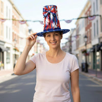 Digital Printed Independence Day Hat Lightweight American Flag Top Hat Comfortable Costume Accessory Long-Lasting for Adults, Parades, Parties, Festivals