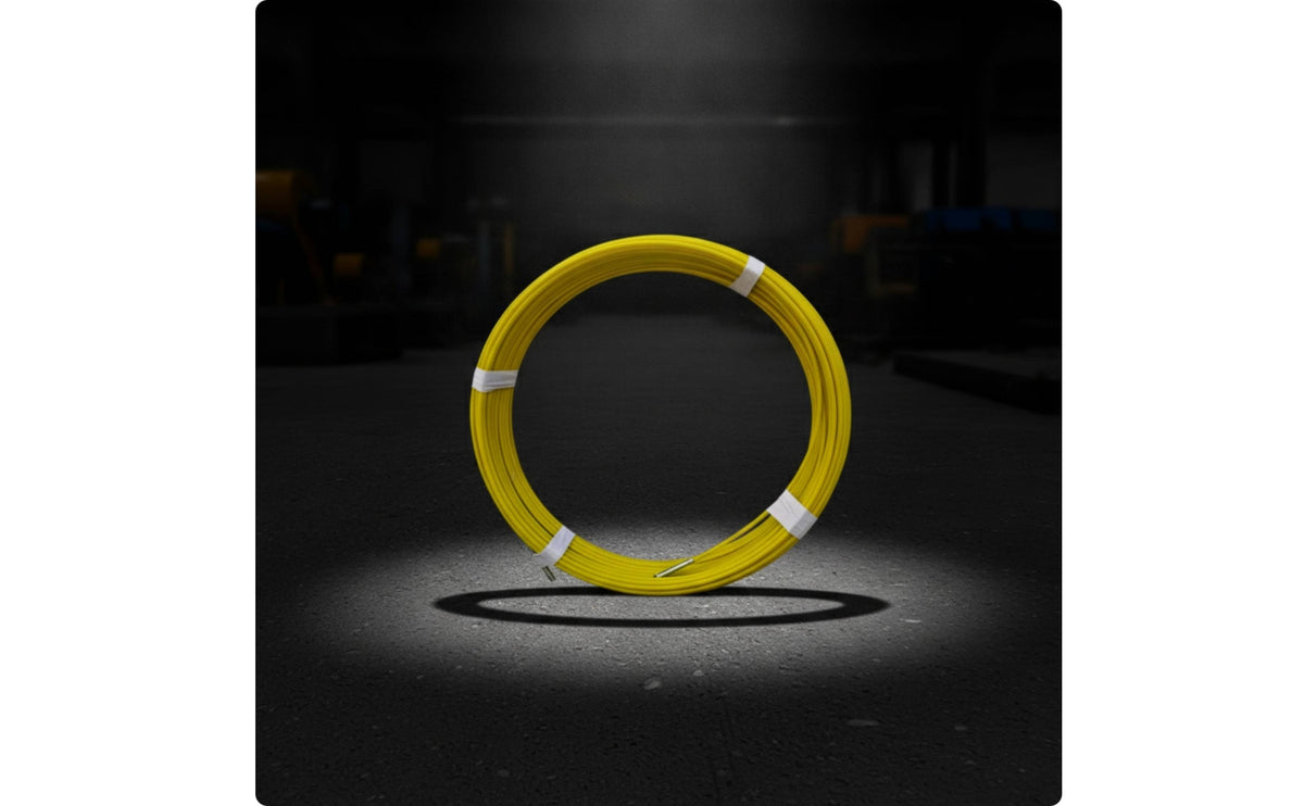 Reinforced Flexible Cable Threading Rod Low Friction Cable Snake Rods Heavy-Duty Wire Threading Rod Efficient for Electricians, Installers, DIYers, Conduit, Pipe, Workshop