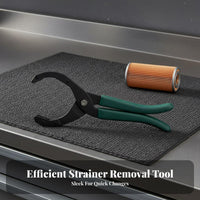 Serrated Gripping Surfaces Oil Filter Wrench High Force Oil Filter Removal Tool Multi-Function for Mechanics, DIYers