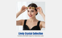 Dark Bat Crystal Halloween Alloy Headpiece, Festive Hair Decoration