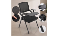 Folding Chair with Writing Foldable Armless Folding Chair Space-Saving Furniture for Students, Training Room, Classroom
