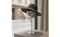 Mannequin Head Stand Modern Design Electroplated Head Form Polished Finish Hairpiece Display Stand for Retailers, Boutique Owners, Showroom