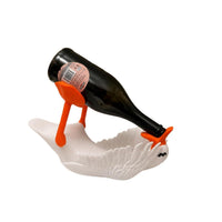 White Goose Bottle Holder Craft Ornament Decoration