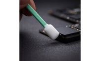 50 Pieces Rectangular Foam Cleaning Swab Stick Soft Foam Swab with Plastic and Foam Handle Precision Professional for Technicians