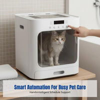 Pet Drying Box, Automatic Cat Dryer, Smart Home Blow Dryer, Overheat Protection, Adjustable Temperature