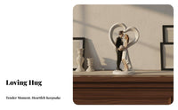 Resin Craft Bride and Groom Figurine Keepsake Wedding Couple Statuette Elegant Design for Newlyweds, Couples, Bridal Shower