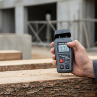 Handheld Wood Moisture Meter Accurate Digital Moisture Meter Easy Use Dampness Meter Colored Indicators for Material Inspection