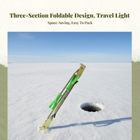 Ice Fishing Rod Holder, Foldable, Portable, Adjustable Stand