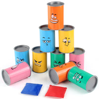Fun Expression Throwing Can Set for Kids Parent-Child Interactive Game Creative Bean Bag Knockdown Bucket