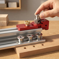 4 Pieces Drill Guide Sleeve Knurled Reducing Guide Sleeve Drill Bushing Kit Wear-Resistant Tool Accessory Stable for Woodworkers