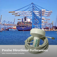 Mushroom Head Antenna Waterproof Orbital Positioning Timing Antenna Weatherproof Active Module for Fishermen, Vehicle Owners, Boats, Yachts, Outdoor