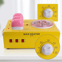 Multi-Chamber Electric Depilatory Heater Countertop Depilatory Heater with Multiple Compartments Easy to Clean Appliance Non-Stick for Beauticians
