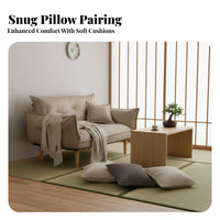 Foldable transformable Floor Sofa Bed Multi-Functional Adjustable 2-Seater Floor Couch Thick Foam padding Space-Saving Furniture Sturdy Frame for Apartment Dwellers, Students, Young Adults, Small Spaces, Bedroom, Living Room, Lounge Area