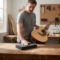 Guitar Setup Base Stable Support Bridge Saddle Sanding Jig Wear Resistant String Action Gauge for Luthiers