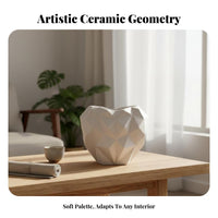 Heart-Shaped Vase Glossy Finish Flower Pot Wide Mouth for Office, Event Planners