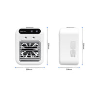 Rechargeable USB Cooling Fan Compact Mist Fan Humidifying Mini Air Cooler 2-Speed for Desk, Dorm Room