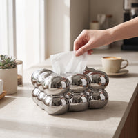 Ceramic Tissue Box Holder Bubble Ceramic Tissue Box Stylish for Living Room