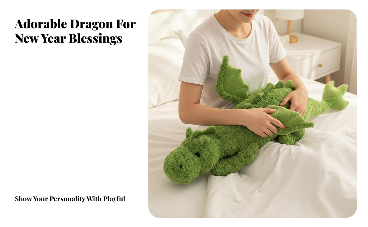 Long Mythical Creature Support Pillow Soft and Soft Long Mythical Creature Soft Pillow Dinosaur Soft Ie Cute Design PP Cotton
