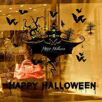 Creative Halloween Pumpkin Wall Decals for Living Room Bedroom Window Decor